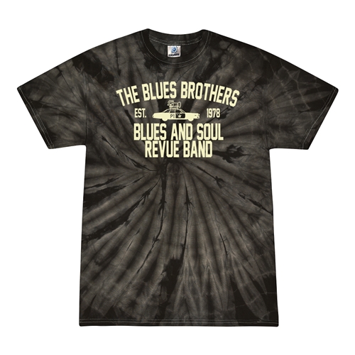Blues Brothers Revue Tie-Dye T-Shirt - Black