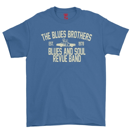 Blues Brothers Revue T-Shirt - Classic Heavy Cotton - classicroyalblue