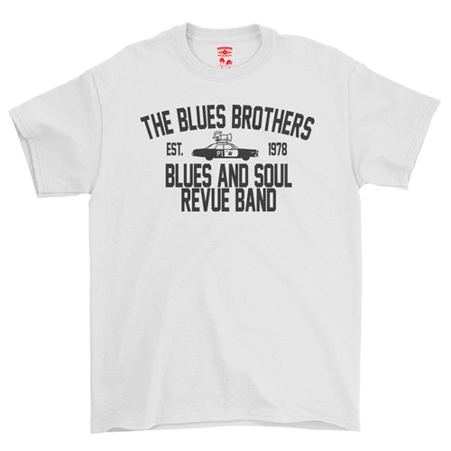 Blues Brothers Revue T-Shirt - Classic Heavy Cotton - classicwhite