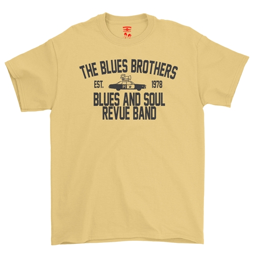 Blues Brothers Revue T-Shirt - Classic Heavy Cotton - classicyellow