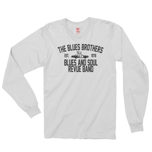 Blues Brothers Revue Long Sleeve T-Shirt - longsleevewhite
