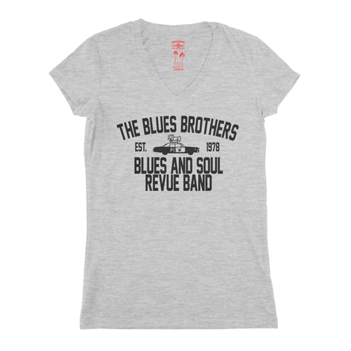 Blues Brothers Revue V-Neck T Shirt - Women