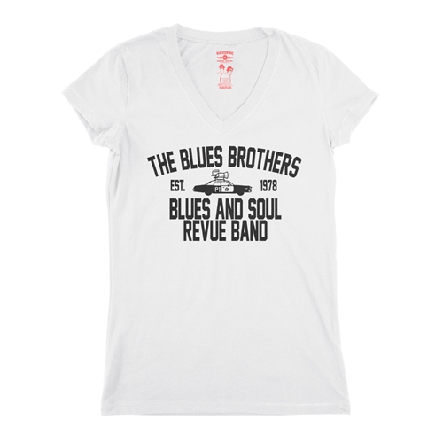 Blues Brothers Revue V-Neck T Shirt - Women