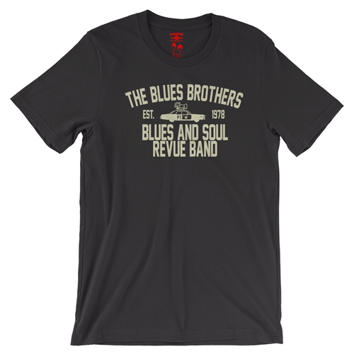 Blues Brothers Revue T-Shirt - Lightweight Vintage Style - vintageblack