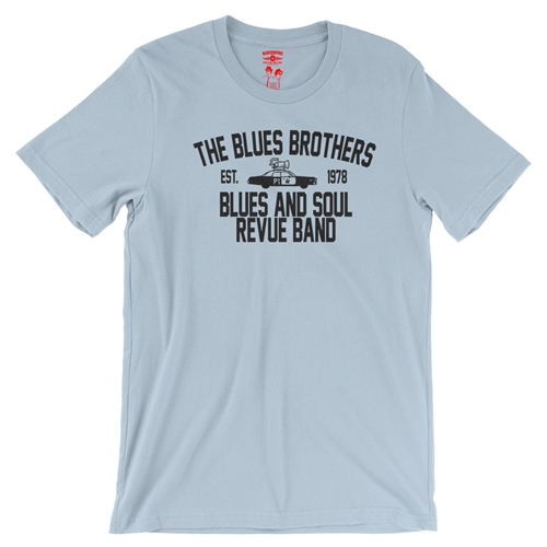 Blues Brothers Revue T-Shirt - Lightweight Vintage Style - vintagethrowbackblue