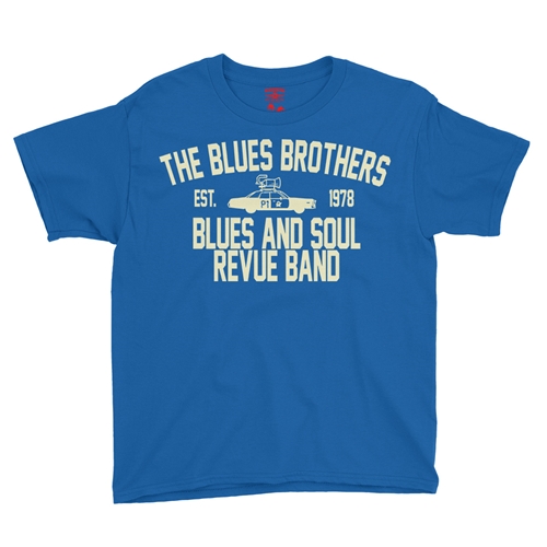 Blues Brothers Revue Youth T-Shirt - Lightweight Vintage Children & Toddlers - youthroyalblue