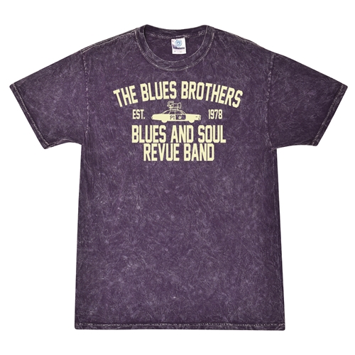 Blues Brothers Revue T-Shirt - Purple Mineral Wash