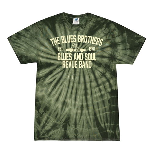 Blues Brothers Revue Tie-Dye T-Shirt - Green
