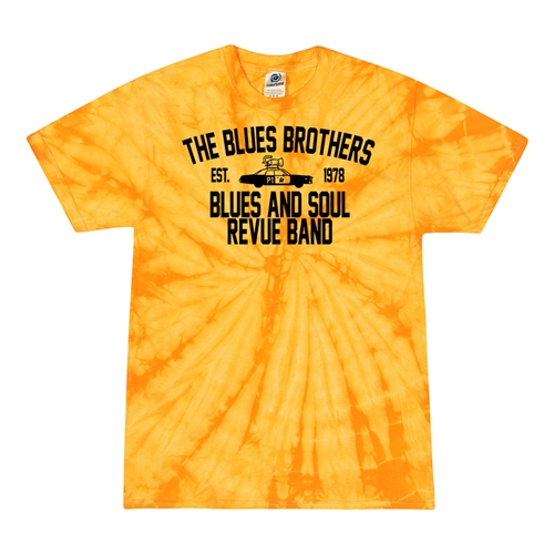 Blues Brothers Revue Tie-Dye T-Shirt - Yellow