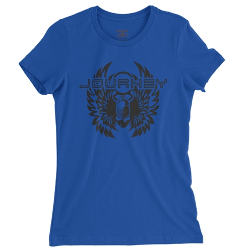 Black Journey Scarab Ladies T Shirt - Relaxed Fit - ladiesblue
