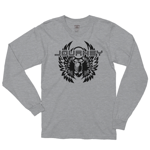 Black Journey Scarab Long Sleeve T-Shirt - longsleeveathleticheather