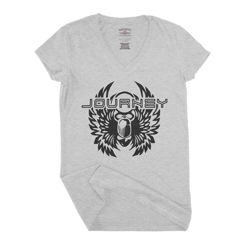 Black Journey Scarab V-Neck T Shirt - Women