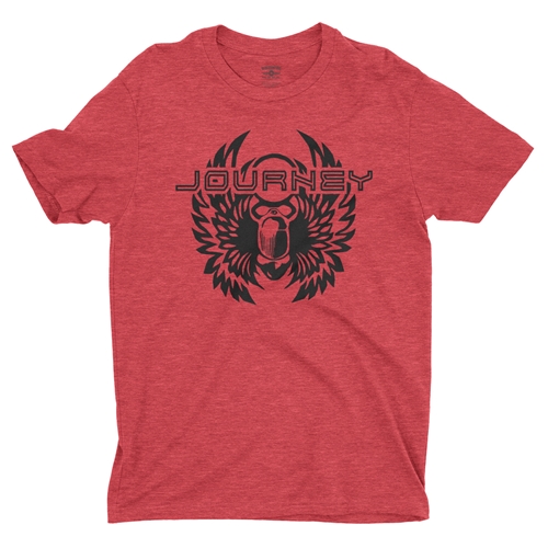 Black Journey Scarab T-Shirt - Lightweight Vintage Style - vintageheatherred