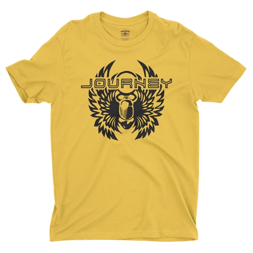 Black Journey Scarab T-Shirt - Lightweight Vintage Style - vintagemaizeyellow