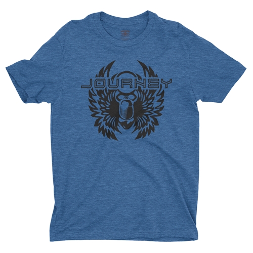 Black Journey Scarab T-Shirt - Lightweight Vintage Style - vintagethrowbackblue