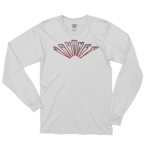 Journey Patriotic Logo Long Sleeve T-Shirt - longsleevewhite