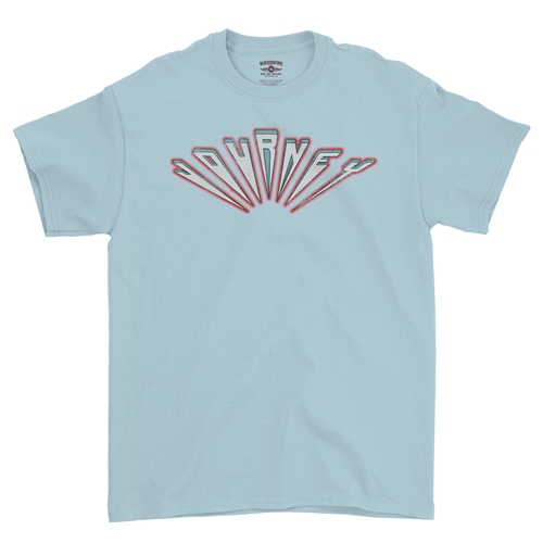 Journey Patriotic Logo T-Shirt - Classic Heavy Cotton - classiclightblue