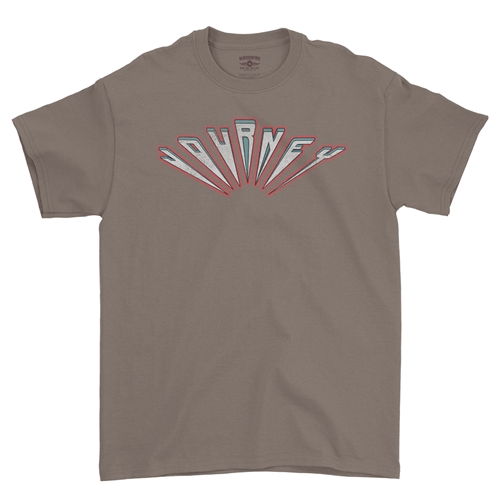 Journey Patriotic Logo T-Shirt - Classic Heavy Cotton - classictaupe