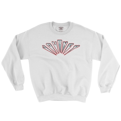 Journey Patriotic Logo Crewneck Sweatshirt - white