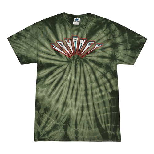 Journey Patriotic Logo Tie-Dye T-Shirt - Green