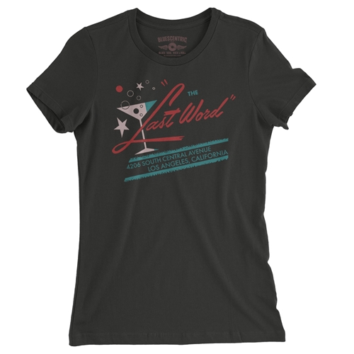 Last Word Club L.A. Ladies T Shirt - Relaxed Fit - ladiesvintageblack