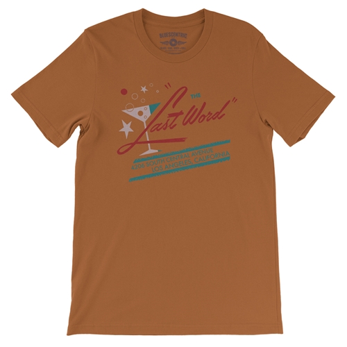 Last Word Club L.A. T-Shirt - Lightweight Vintage Style - vintageburntorange