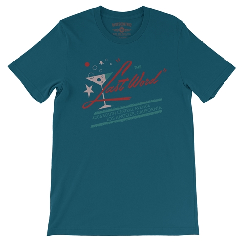 Last Word Club L.A. T-Shirt - Lightweight Vintage Style - vintagedeepteal
