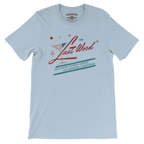 Last Word Club L.A. T-Shirt - Lightweight Vintage Style - vintagethrowbackblue