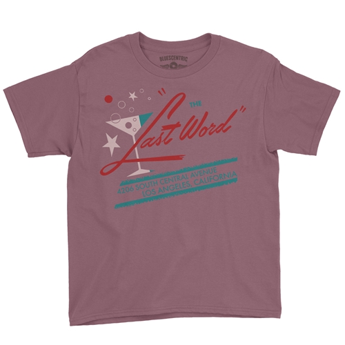 Last Word Club L.A. Youth T-Shirt - Lightweight Vintage Children - youthheathermaroon