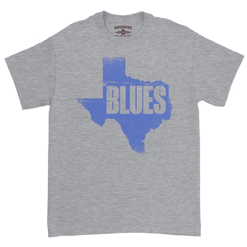 Texas Blues T-Shirt - Classic Heavy Cotton - classicathleticheather
