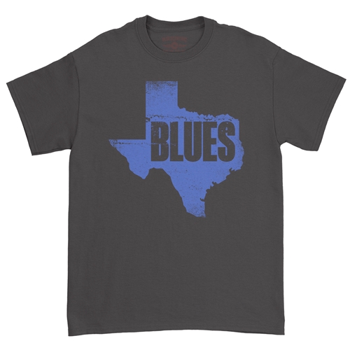 Texas Blues T-Shirt - Classic Heavy Cotton - classicblack