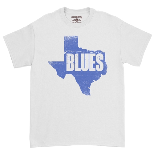 Texas Blues T-Shirt - Classic Heavy Cotton - classicwhite