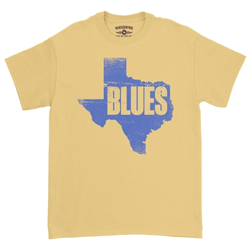 Texas Blues T-Shirt - Classic Heavy Cotton - classicyellow