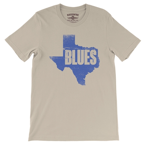Texas Blues T-Shirt - Lightweight Vintage Style - vintagecream