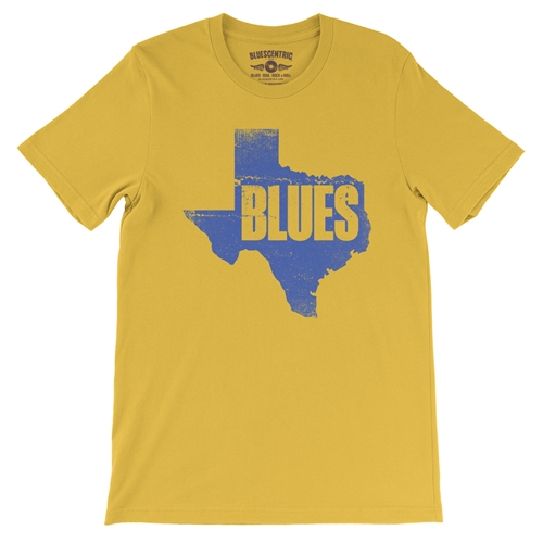 Texas Blues T-Shirt - Lightweight Vintage Style - vintagemaizeyellow