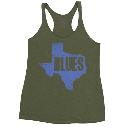 Texas Blues Racerback Tank - Women