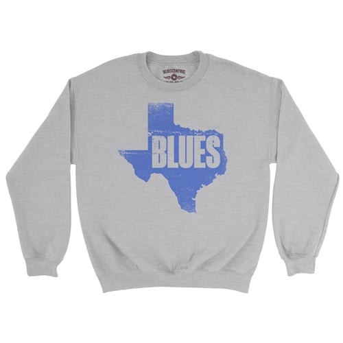 Texas Blues Crewneck Sweatshirt - crewneckathleticheather