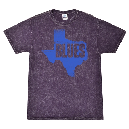 Texas Blues T-Shirt - Purple Mineral Wash