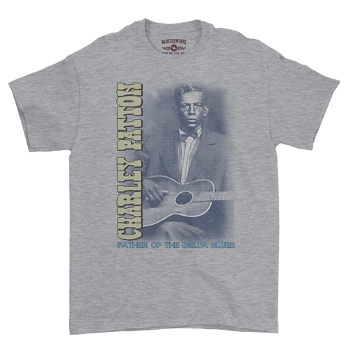 Charley Patton Blues T-Shirt - Classic Heavy Cotton - classicathleticheather