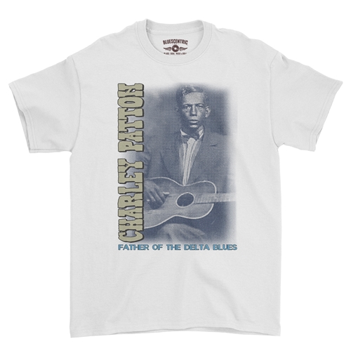 Charley Patton Blues T-Shirt - Classic Heavy Cotton - classicwhite