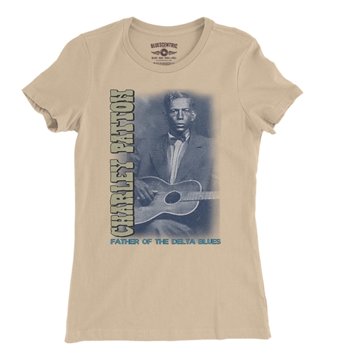 Charley Patton Blues Ladies T Shirt - Relaxed Fit - ladiessanddune