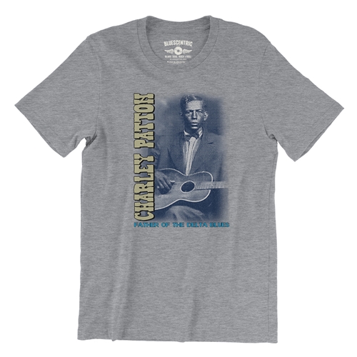 Charley Patton Blues T-Shirt - Lightweight Vintage Style - vintageathleticheather