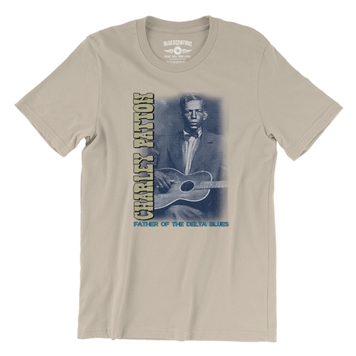 Charley Patton Blues T-Shirt - Lightweight Vintage Style - vintagecream
