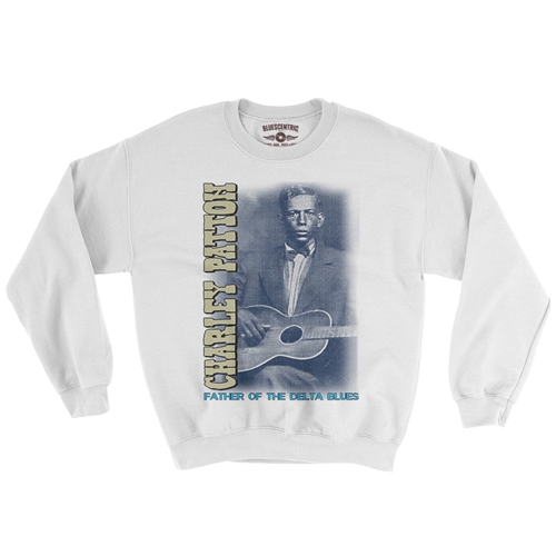 Charley Patton Blues Crewneck Sweatshirt - white
