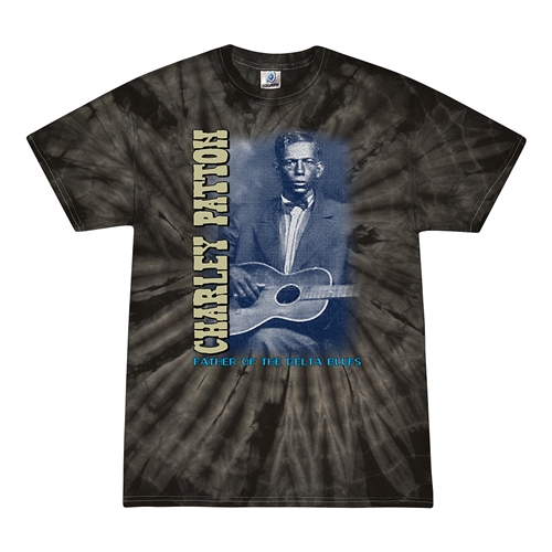 Charley Patton Blues T-Shirt - Black Mineral Wash