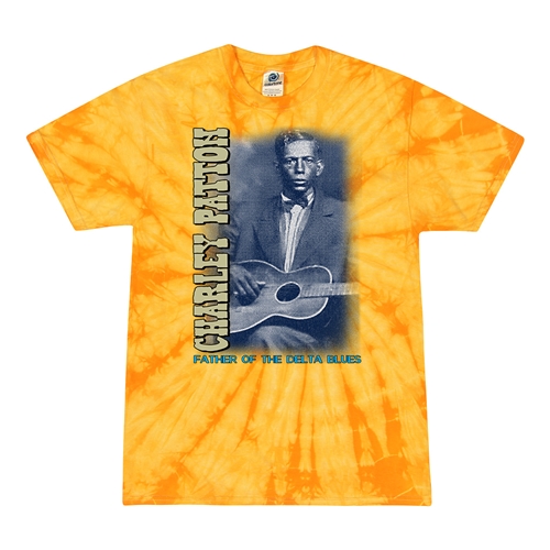 Charley Patton Blues Tie-Dye T-Shirt - Yellow