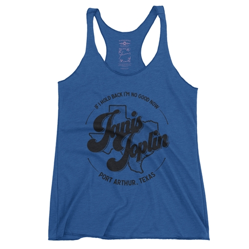 Janis Joplin Port Arthur Texas Racerback Tank - Women