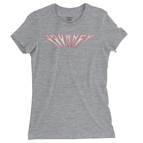 Journey Logo Ladies T Shirt - Relaxed Fit - ladiesathleticheather
