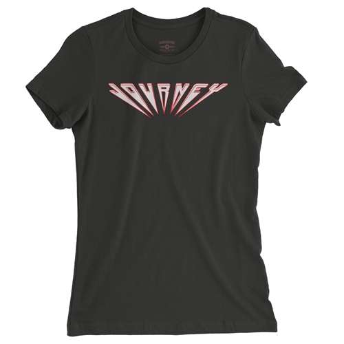 Journey Logo Ladies T Shirt - Relaxed Fit - ladiesblack