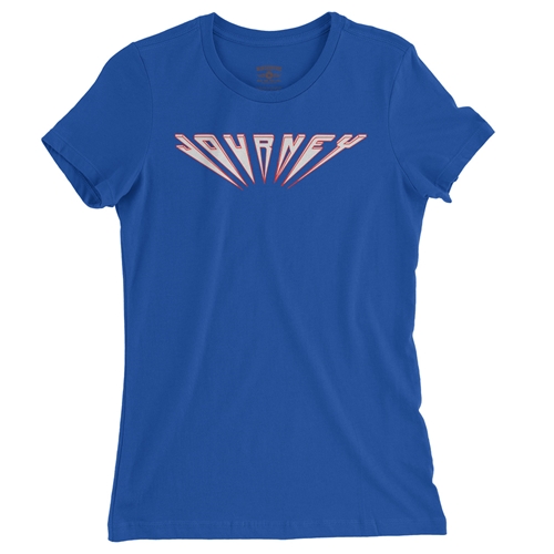 Journey Logo Ladies T Shirt - Relaxed Fit - ladiesblue
